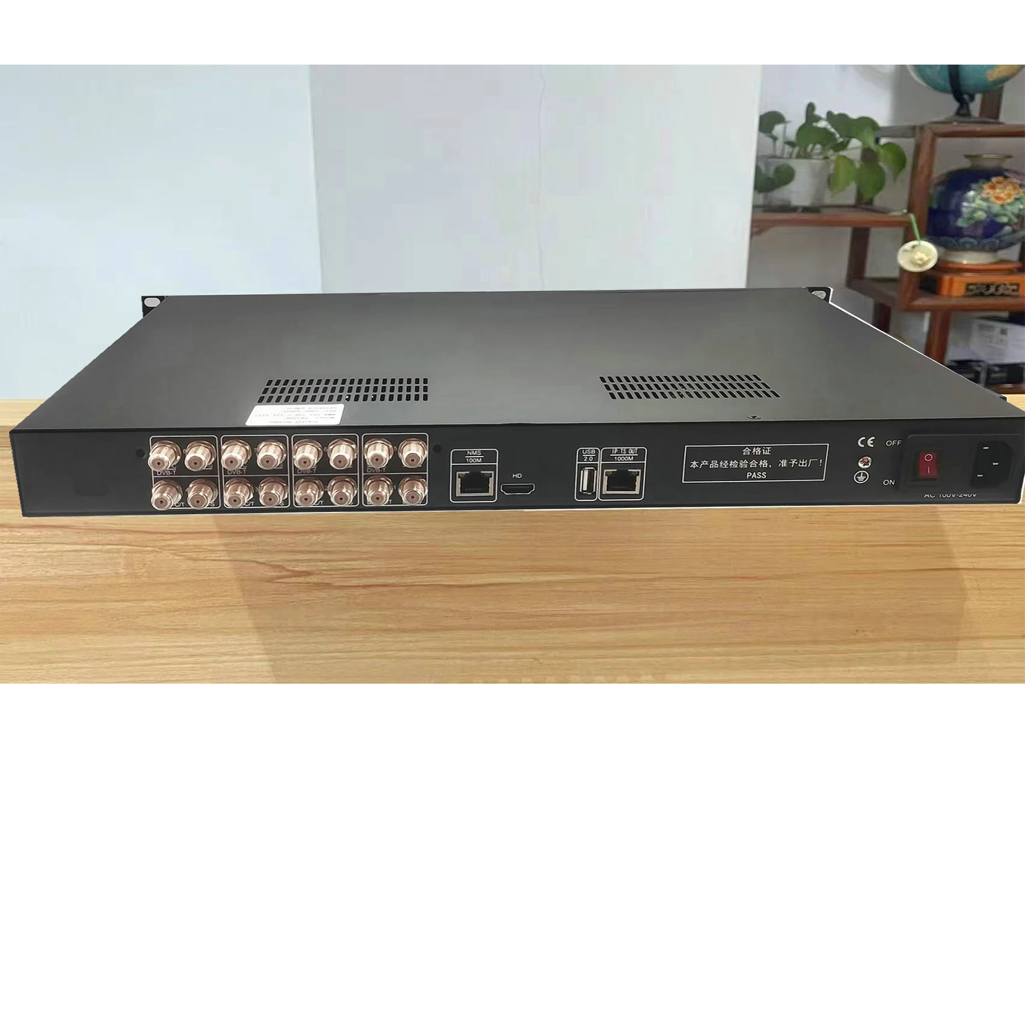 튜너-IP OSCAM CA DVB-S2 DVB-T T2 DVB-C ISDBT UDP HTTP RTSP 8채널 디지털 게이트웨이 스트림 수신기 RF-IP IRD