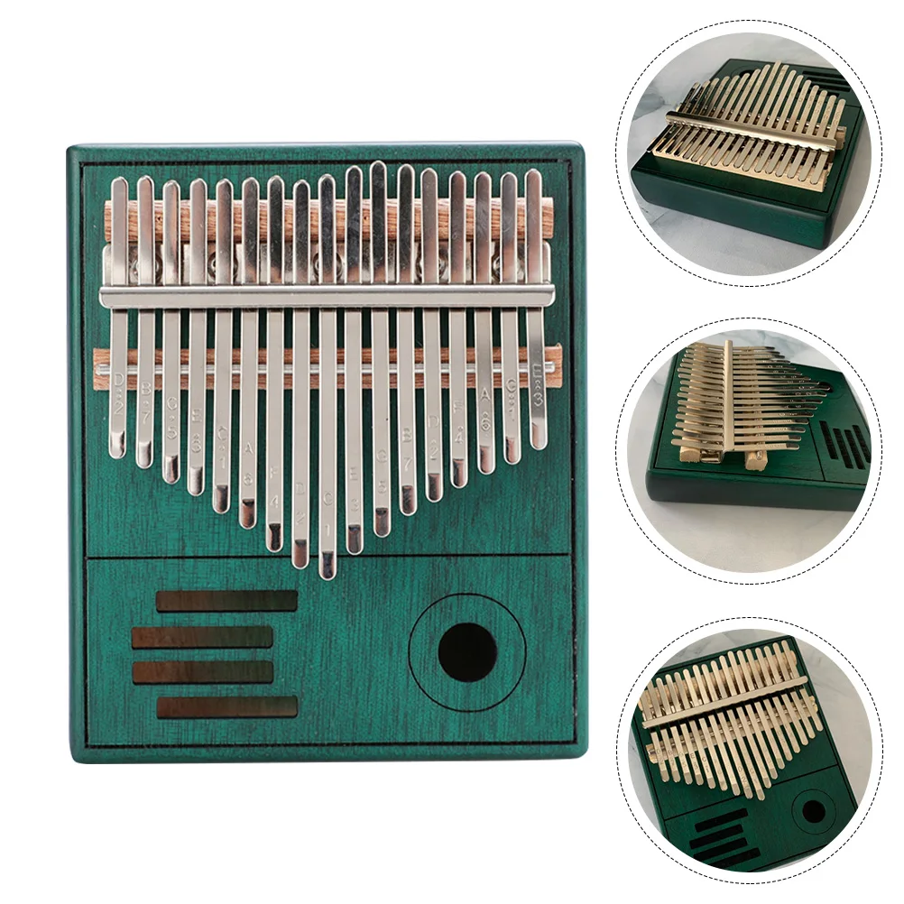 

17 Tones Thumb Piano Wooden Portable Kalimba Finger Kids Musical Instrument Comfortable Ergonomic Design Solid Wood