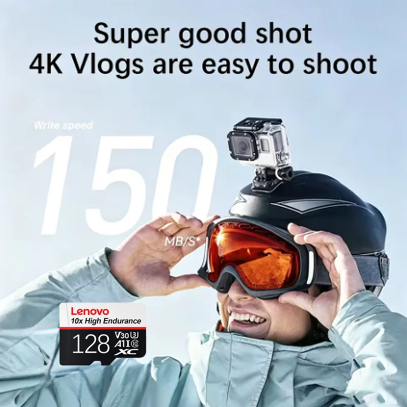 

Lenovo High Endurance TF SD Card UHS-I 512GB 256GB 128GB 64GB V30 Flash Memory Card for Phone Camera GoPro DJI