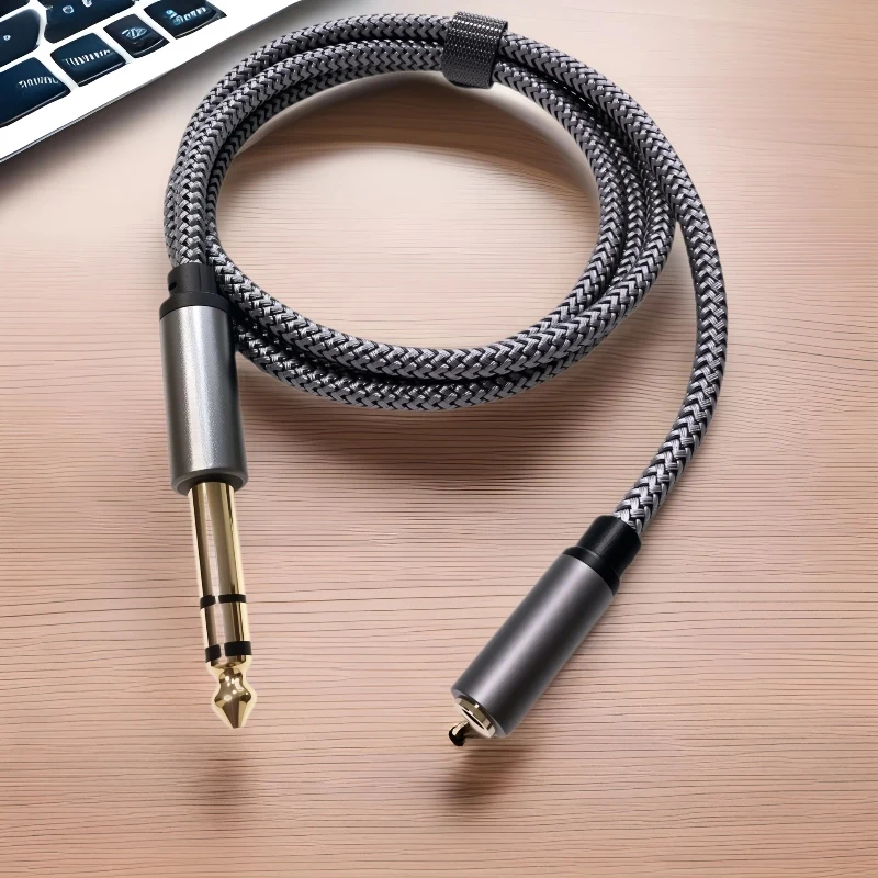 6.35 To 3.5 Headphone Adapter 6.35mm TRS Male To 3.5mm Female Stereo Jack Audio Extension Cable for Amp Guitar Mixer Speaker Etc