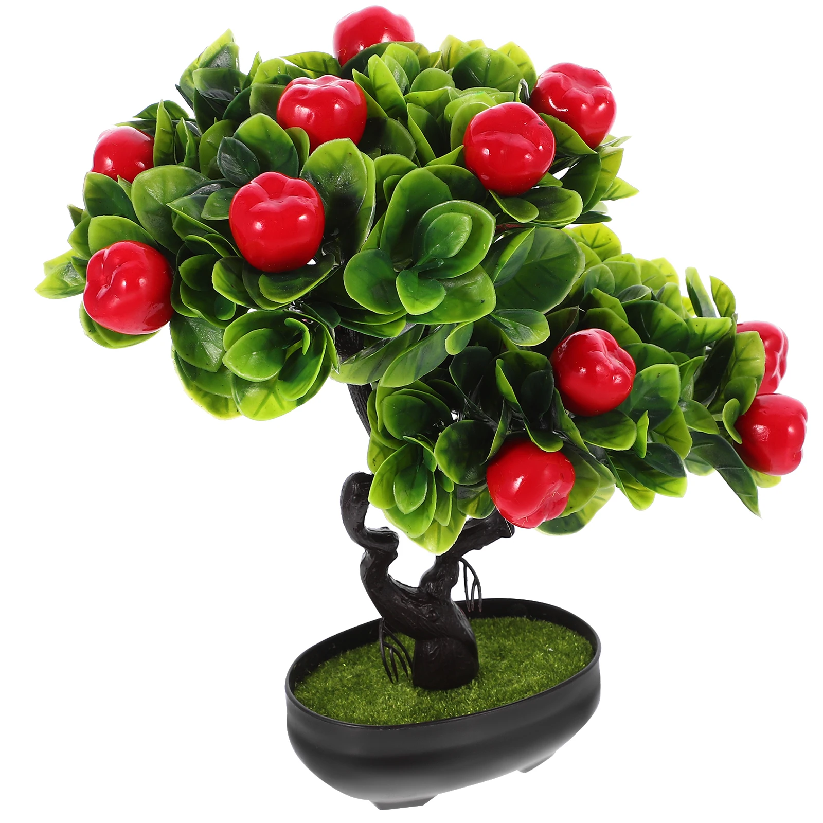

Artificial Potted Fruit Tree Realistic Faux Bonsai Ornament Desktop Simulation Potted Plant Fake Fruit Tree Realistic Bonsai