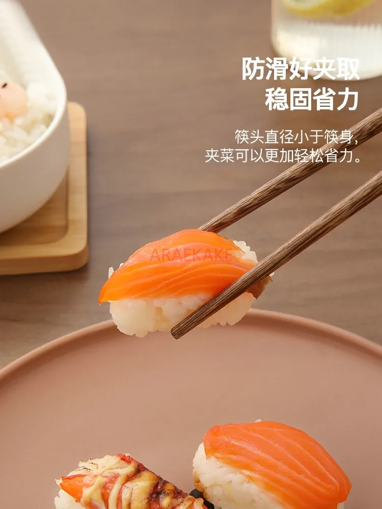 عيدان تناول الطعام الخشبية اللطيفة الكرتونية، صحية وصديقة للبيئة