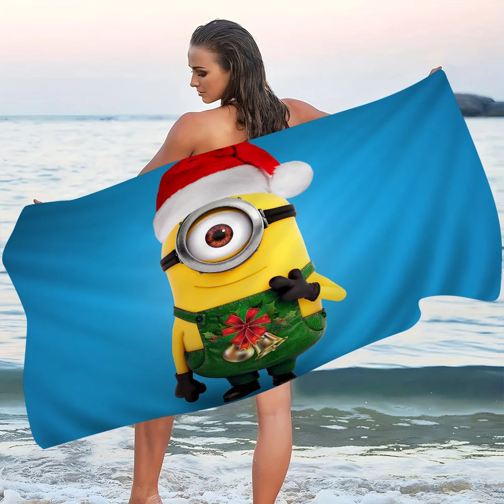

Cartoon L-Lovely Cute M-Minions Big Microfiber Beach Towels Quick Dry Towel Sand Beach Towels Towel For Travel Swim Pool Yoga