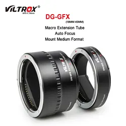 Viltrox DG-GFX 18mm 45mm Auto Focus AF Macro Extension Tube Lens Adapter Ring for Fujifil Fuji GFX 50S 50R GFX Mount Camera