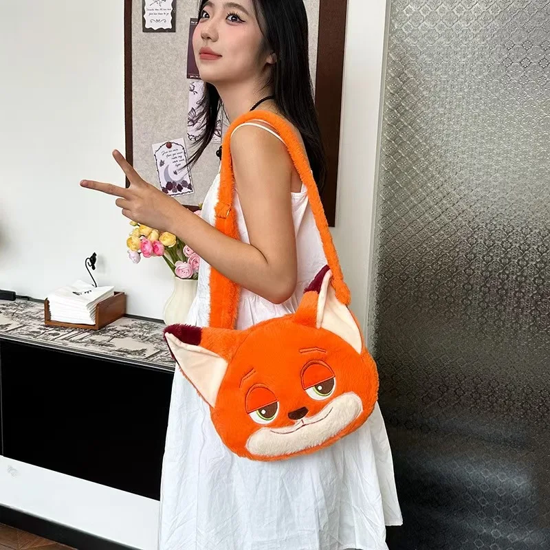 Cartoon Zootopia Judy Hopps Nick Wide Kawaii Puppenrucksack, personalisierter Cartoon-Rucksack mit großer Kapazität, kreatives Geburtstagsgeschenk