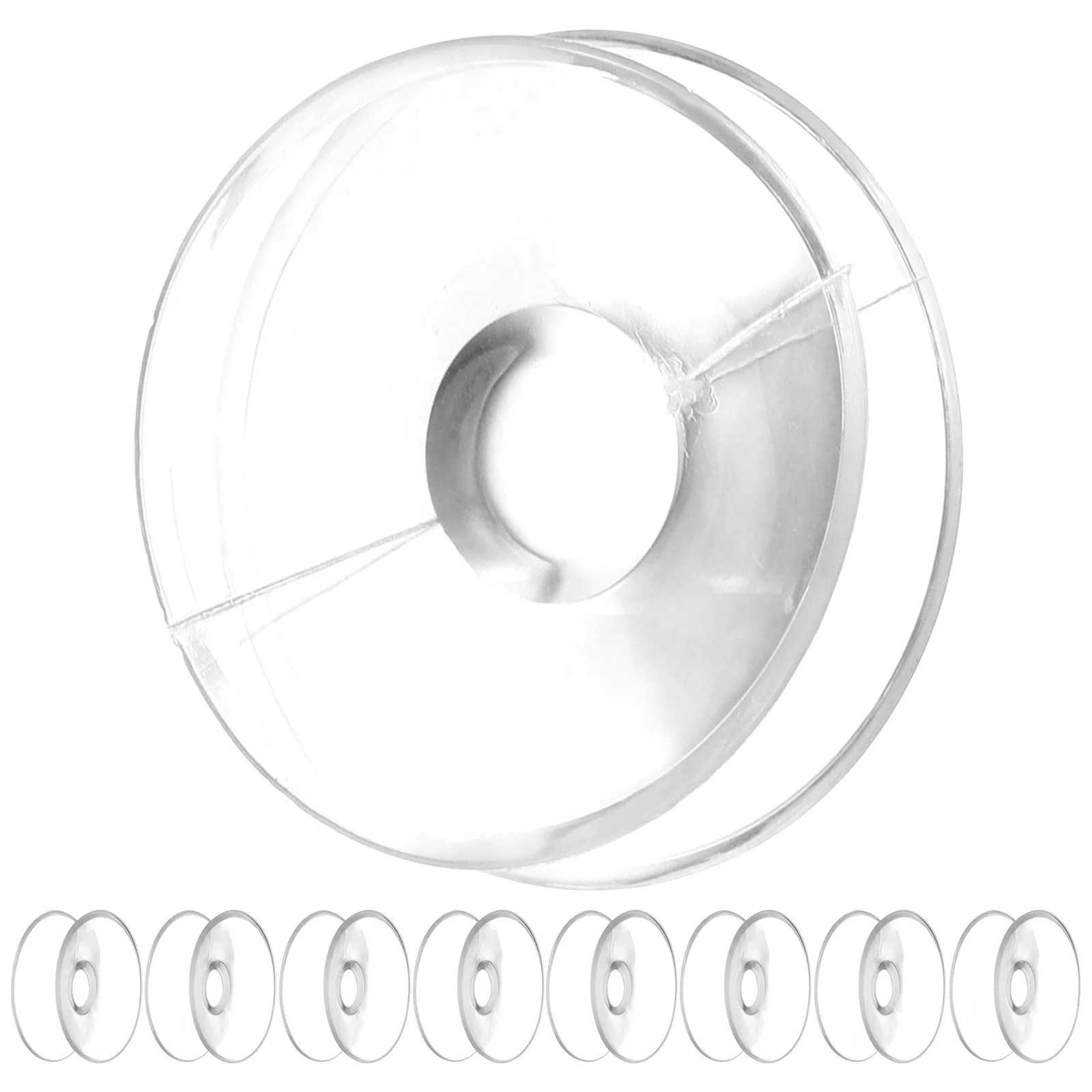 

10Pcs 30Mm Double Sided Glass Pads Transparent PVC Suction Holders for Home Bathroom Workshop Moving Sucker Suctin Cup