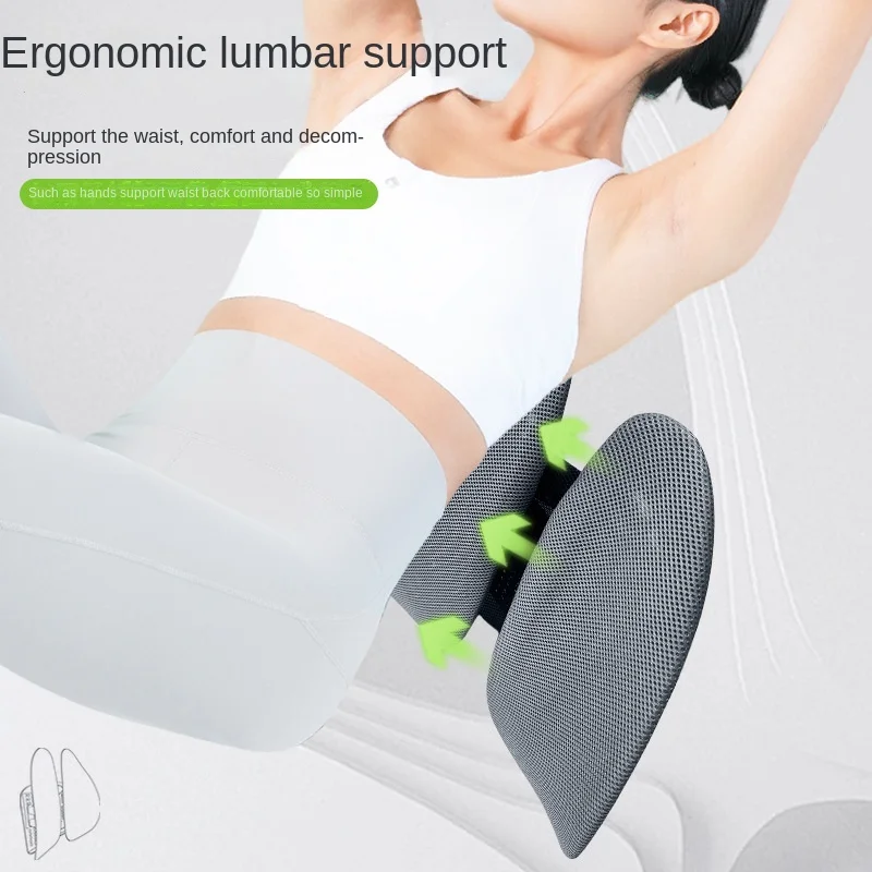 

Lumbar Support for Office Sedentary Pad for Cars Ergonomic Waist Support Back and Waist Support Breathable Waist Cushion