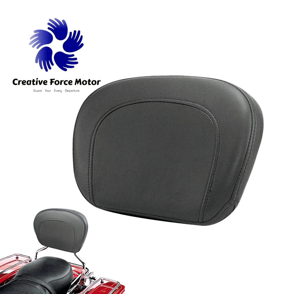 Motorcycles Passenger Sissy Bar Backrest Pad For Harley Road King Touring Davidson FLRT Fat Boy Street Electra Glide FLHT 95-22