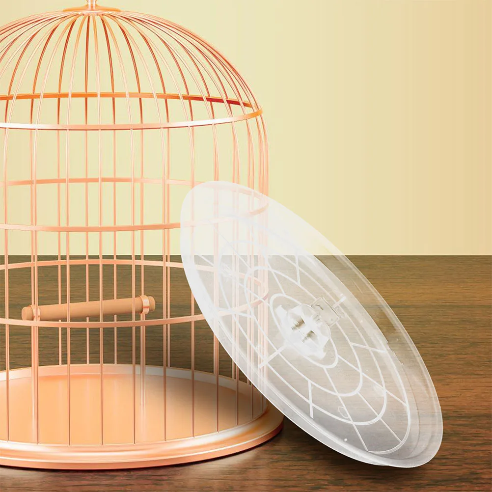

2pcs Accessories Transparent Durable Plastic Litter Replacement Toilet Pan For Parakeet Small Birds Parrots Cage Bottom Small