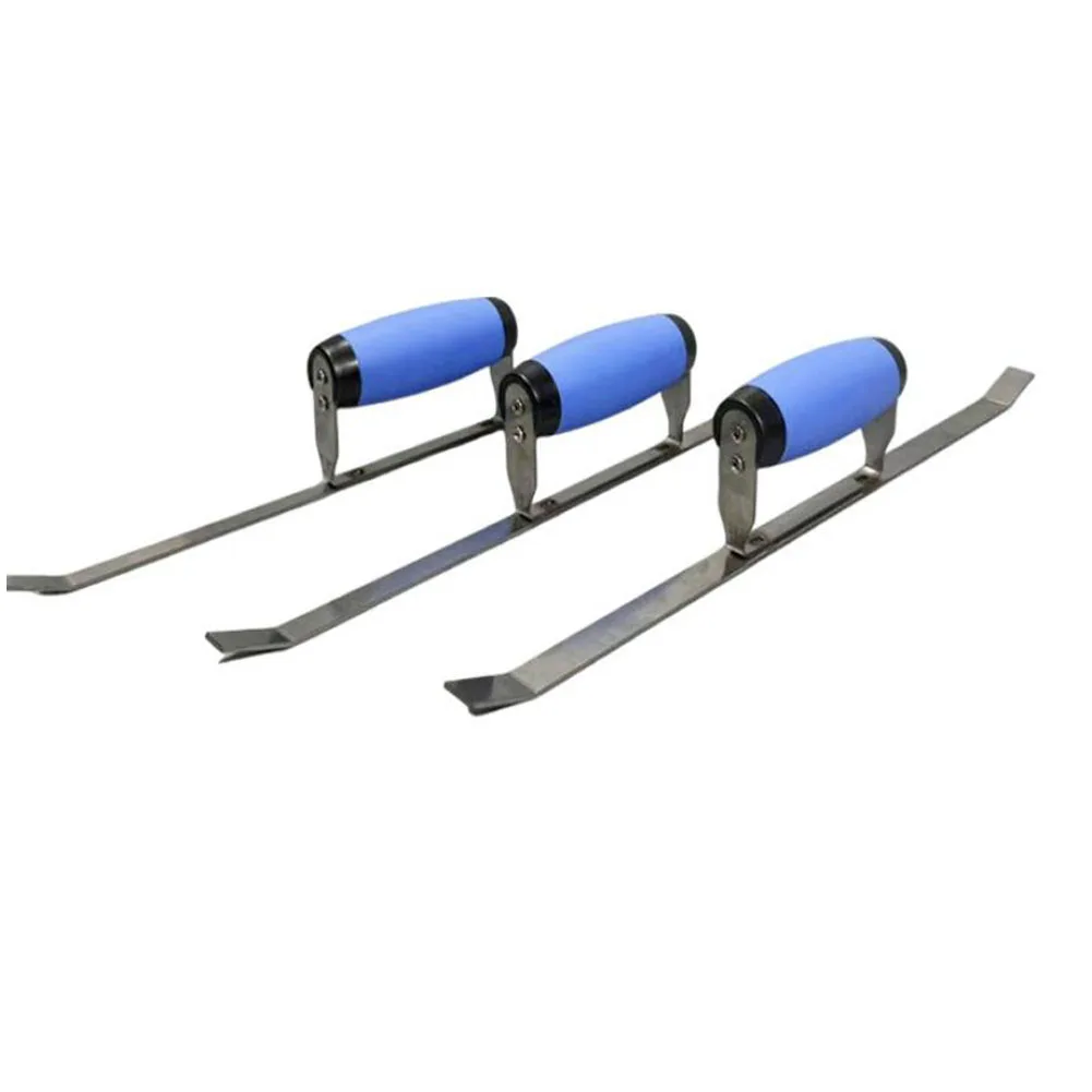 3PCS Stainless Steel Double Head Grout Trowel for For tile Grouting Applications Sizes 1/2 3/8 5/8 Inch Ergonomic Grip Design