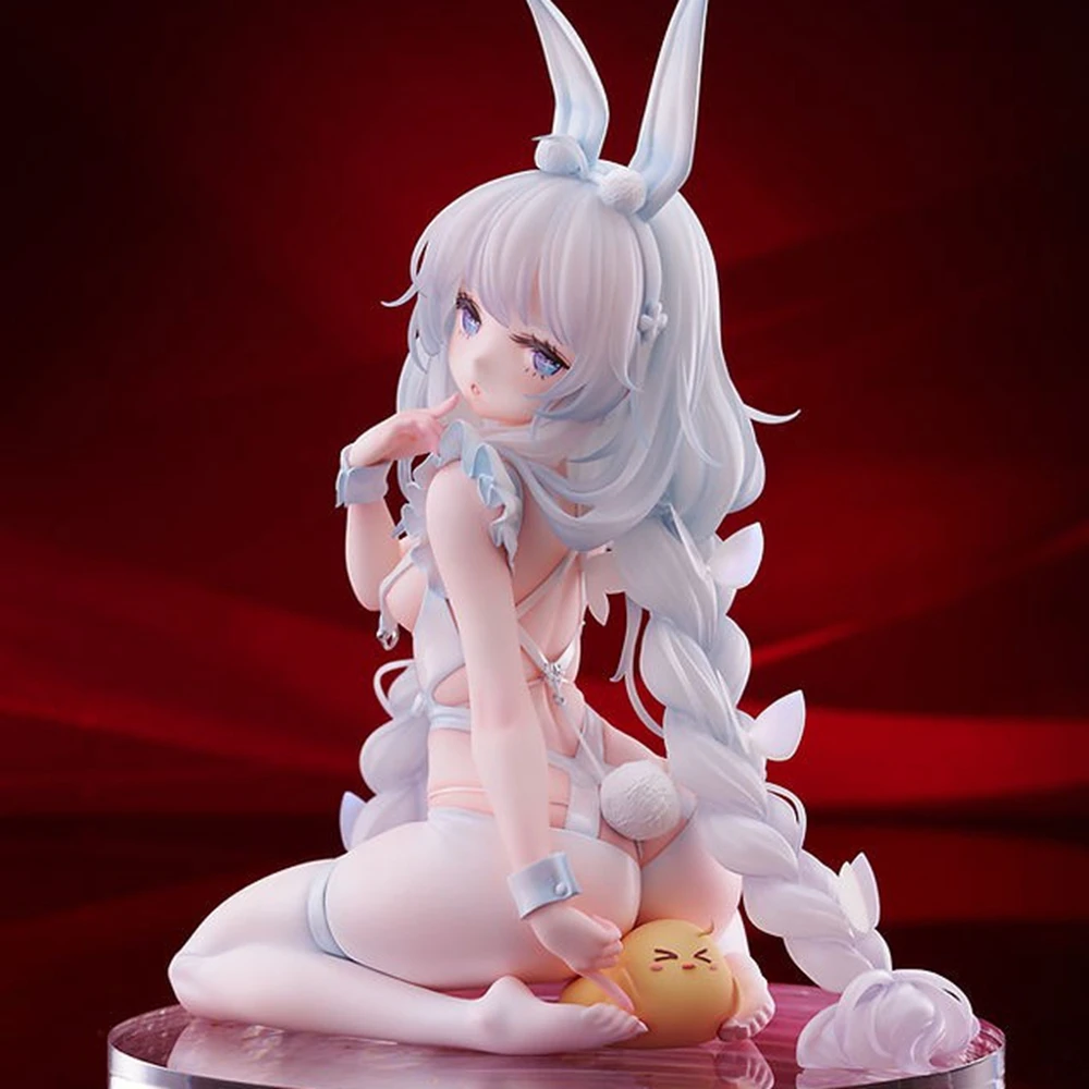 18 سنتيمتر أنيمي لعبة Azur Lane MNF لو مالين الشكل كسول الأبيض أرنب 1/4 قائمة Lapin Ver TF طبعة لعبة مجسمة هدية عمل الشكل