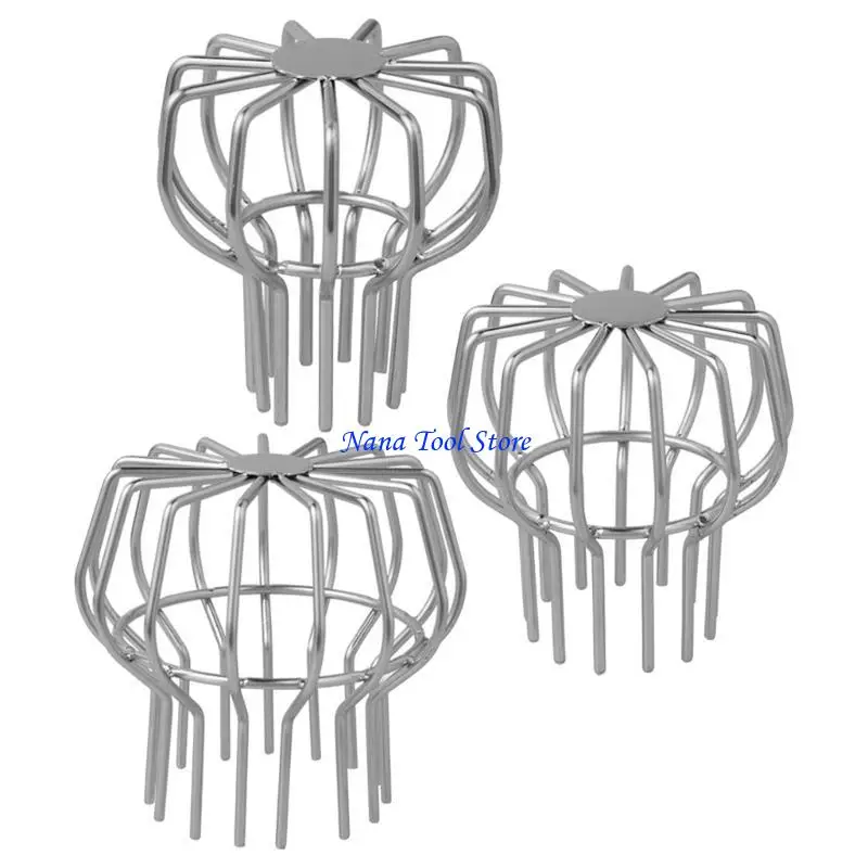 31GJ Strong Debris Defense Drain Filters Meshing Resistant Easy installs Steel Drain Cover Meshing for Gutters Downspouts