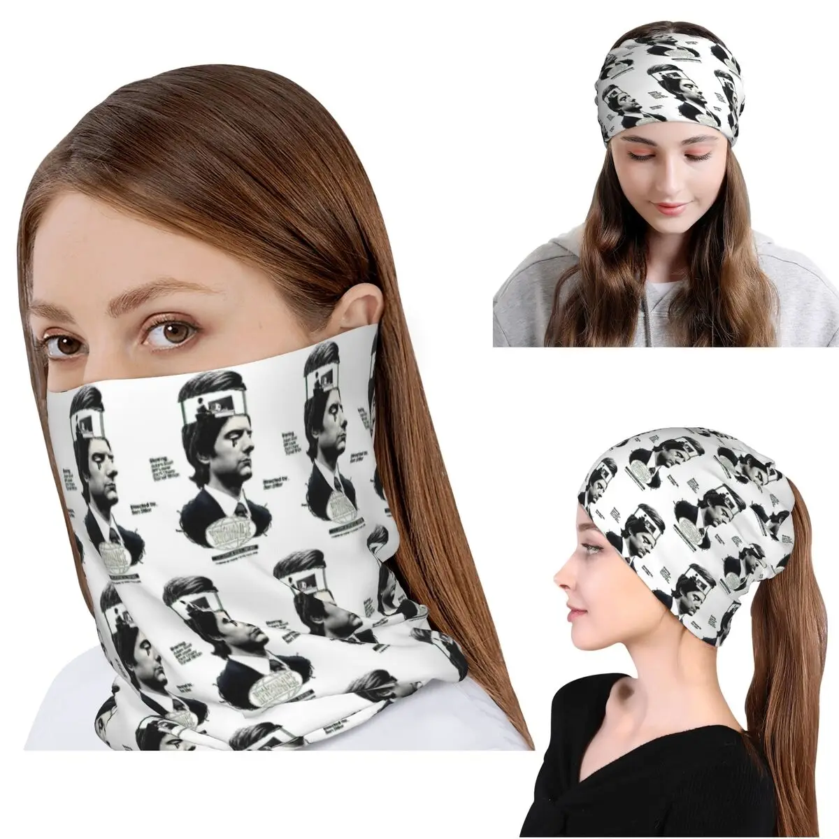 

Lumon American Company Retro Movie 90s Bandana Neck Gaiter Magic Scarf Multi-use Headband Beanies Hat Unisex Adult Washable