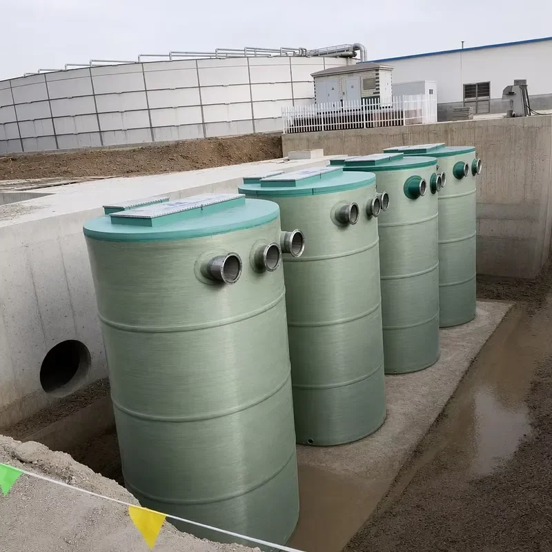 Fully Automatic Integrated Rainwater Sewage Lifting Pump Station FRP Integrated Prefabricated Pump Station
