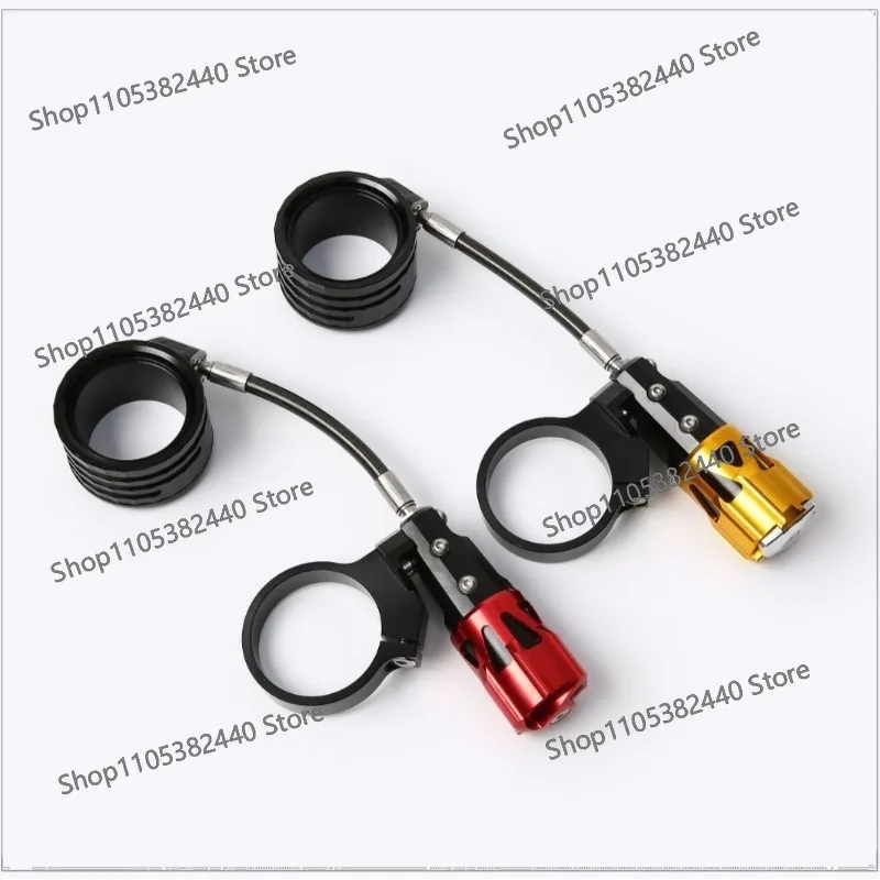 Universal motorcycle preload adjustable ring modified aluminum alloy rear shock absorber gas cylinder adjustable
