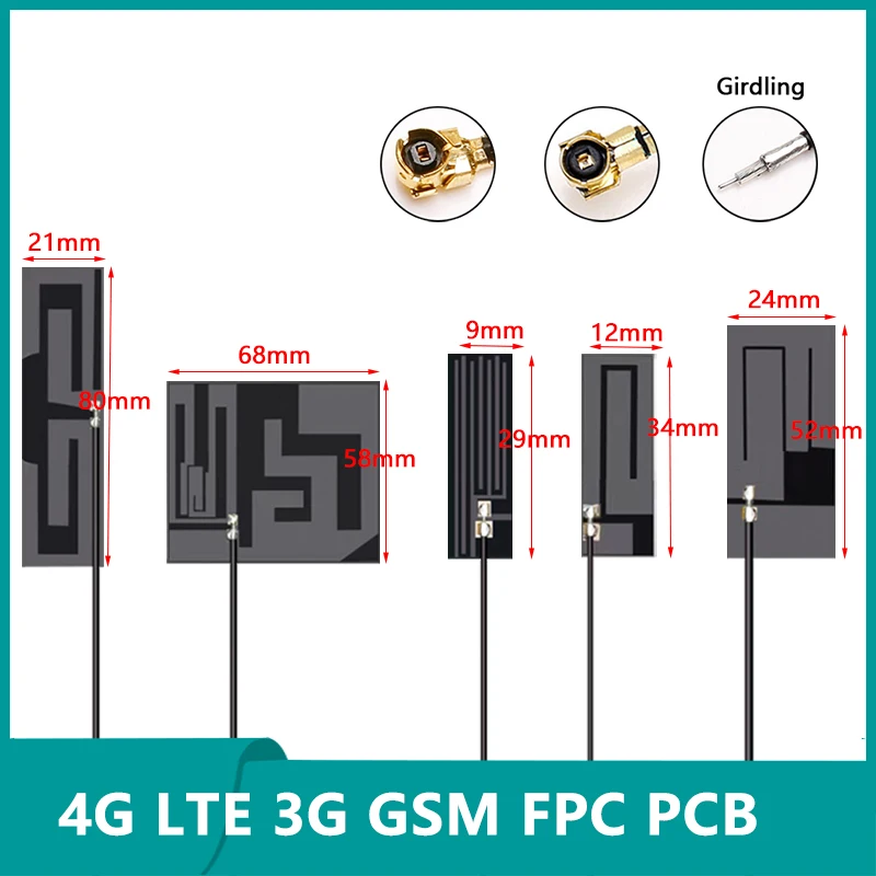 10PCS Wholesale 4G LTE 3G GSM Omni Wifi Internal FPC PCB Antenna 698~2700Mhz 7dbi Flexible Patch Aerial U.fl SMA