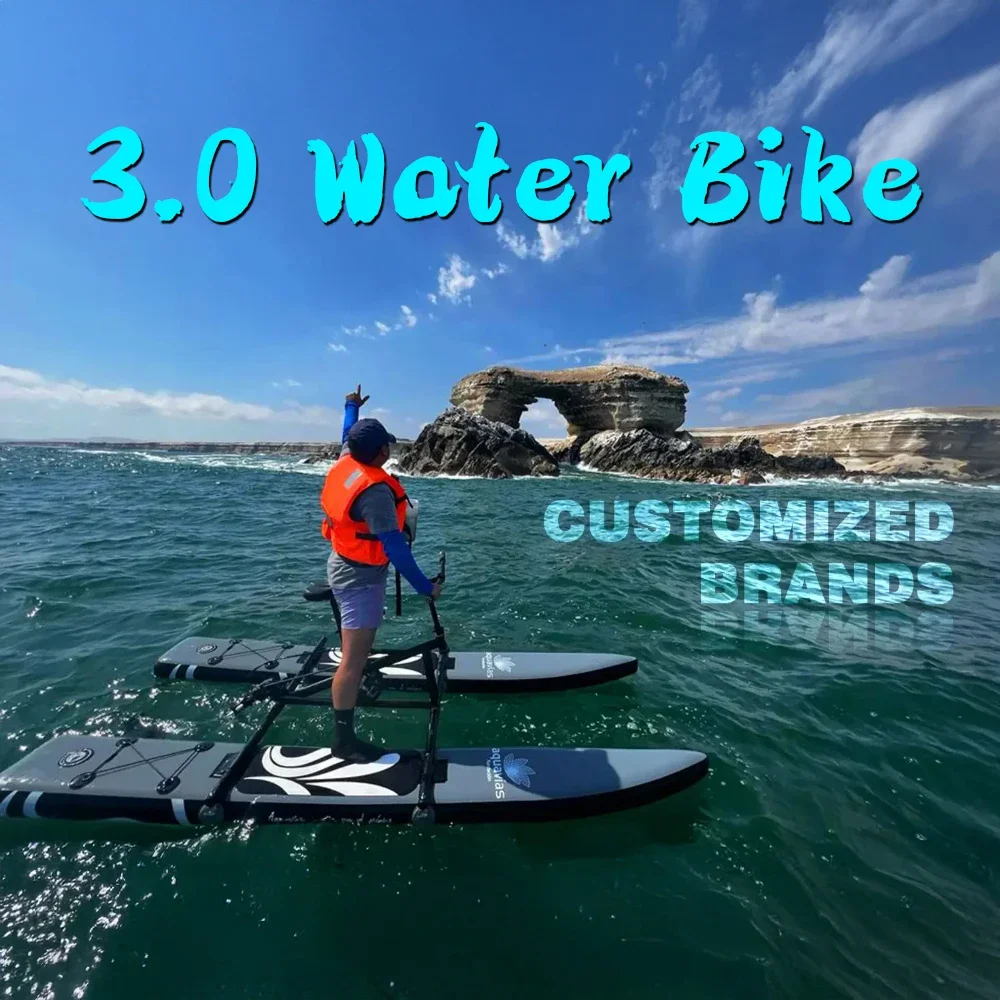 

Single Water Bike Inflatable Pedal Boat 3.0 Inflatable Pedal Kayak Pedal Bicycle For Water Sports More Stable And Easy To Drive