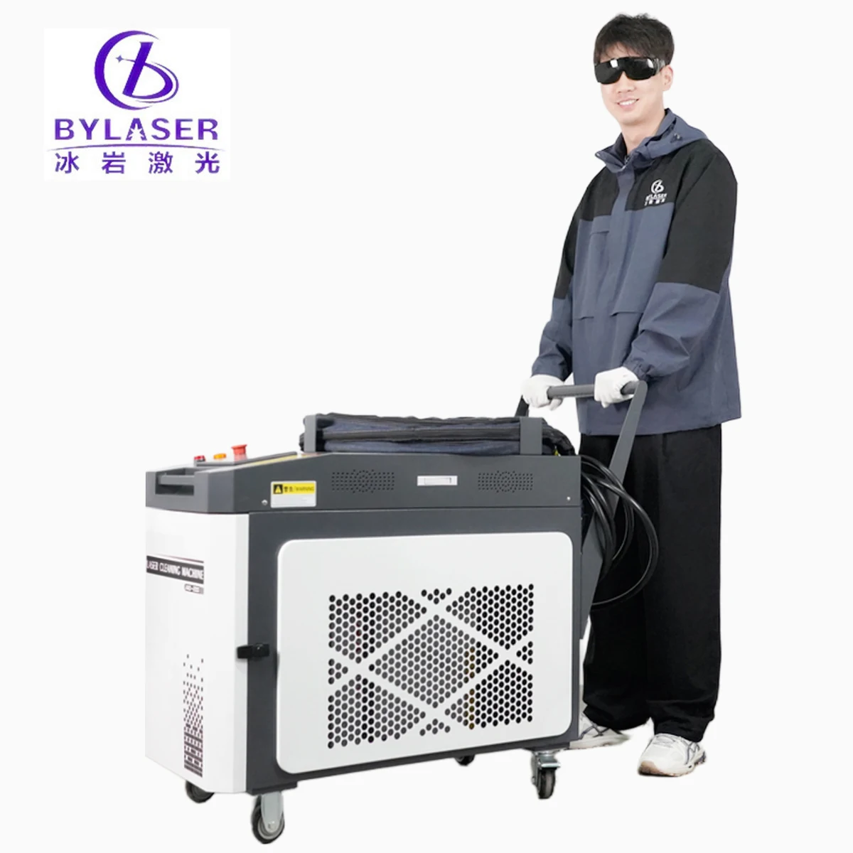 

Лазерная система BingYan 1000 Вт для удаления ржавчины, лазерная чистящая машина 3-в-1 для удаления пятен с металла, черная