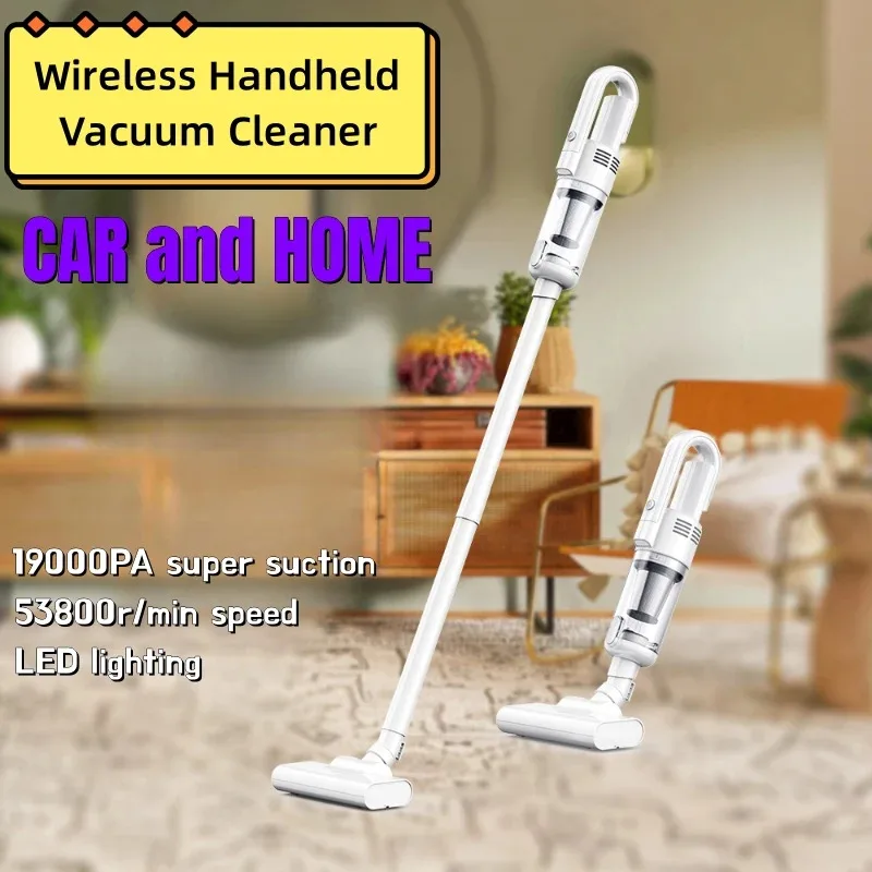 New Multifunction Home-appliance 19000Pa Cleaning Machine Powerful Wireless Car Vacuum Cleaner Metal Strainer Portable Handheld