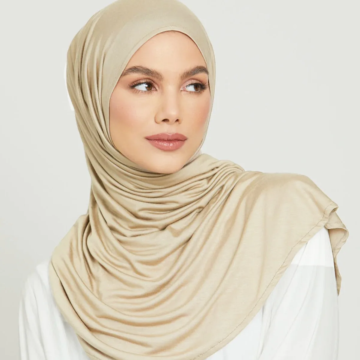 Bufanda de algodón Modal para mujer musulmana, chal elástico, Hijabs lisos, pañuelo para la cabeza, turbante para mujer africana, Ramadán