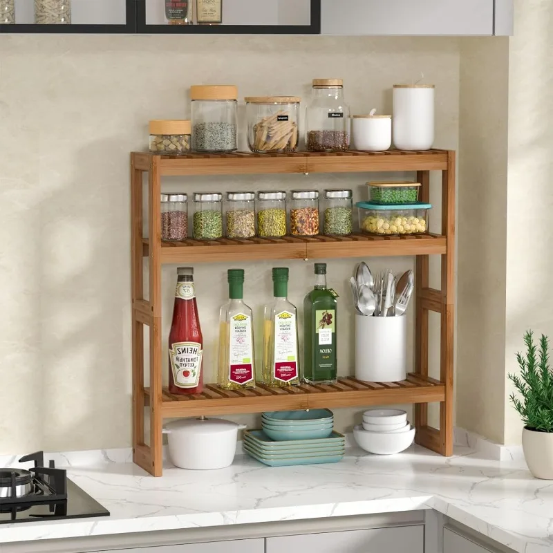 ชั้นวางเหนือชั้นวางของในห้องน้ํา - ชั้นวางของติดผนัง 3 ชั้น ออแกไนเซอร์ ชั้นวางยูทิลิตี้แบบยืนฟรีชั้นปรับได้