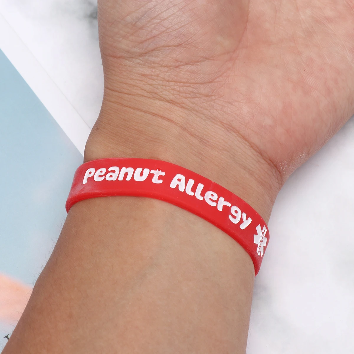 

4 Pcs Medical Warning Bracelet Children Bracelets Wristbands First Aid Kids Braclets for Silicone