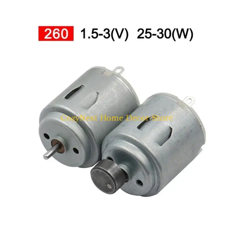 92MF DC 1.5-3V Mini Electric Hobby Motor for DIY Toy 260 Micro Motor Science Projects DIY Hobby Toy Electric Mini DC Motor