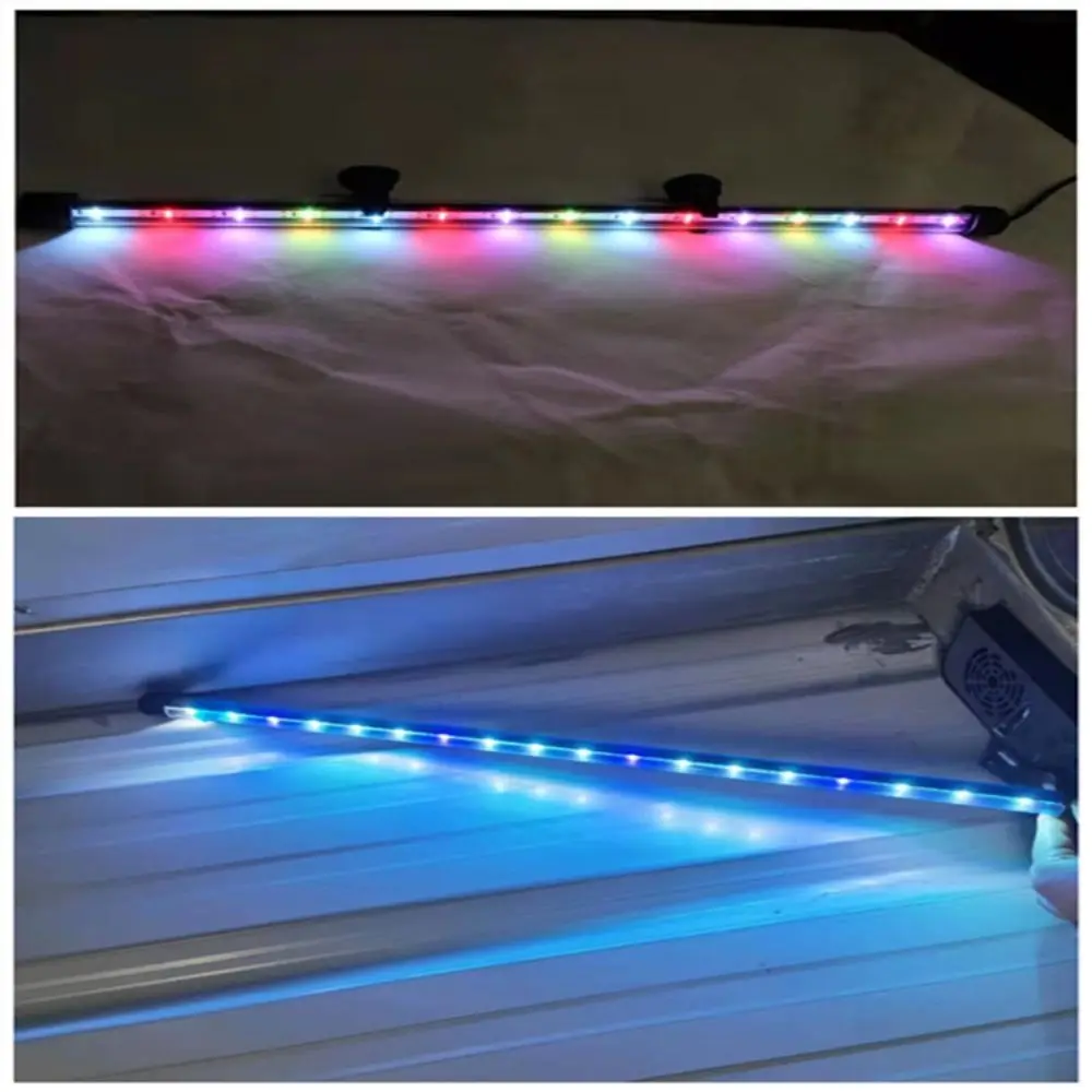 

Waterproof USB Aquarium Light Underwater Bright Glass Tube Fish Tank Light Multicolor/Blue white Lighting Submersible Lamp