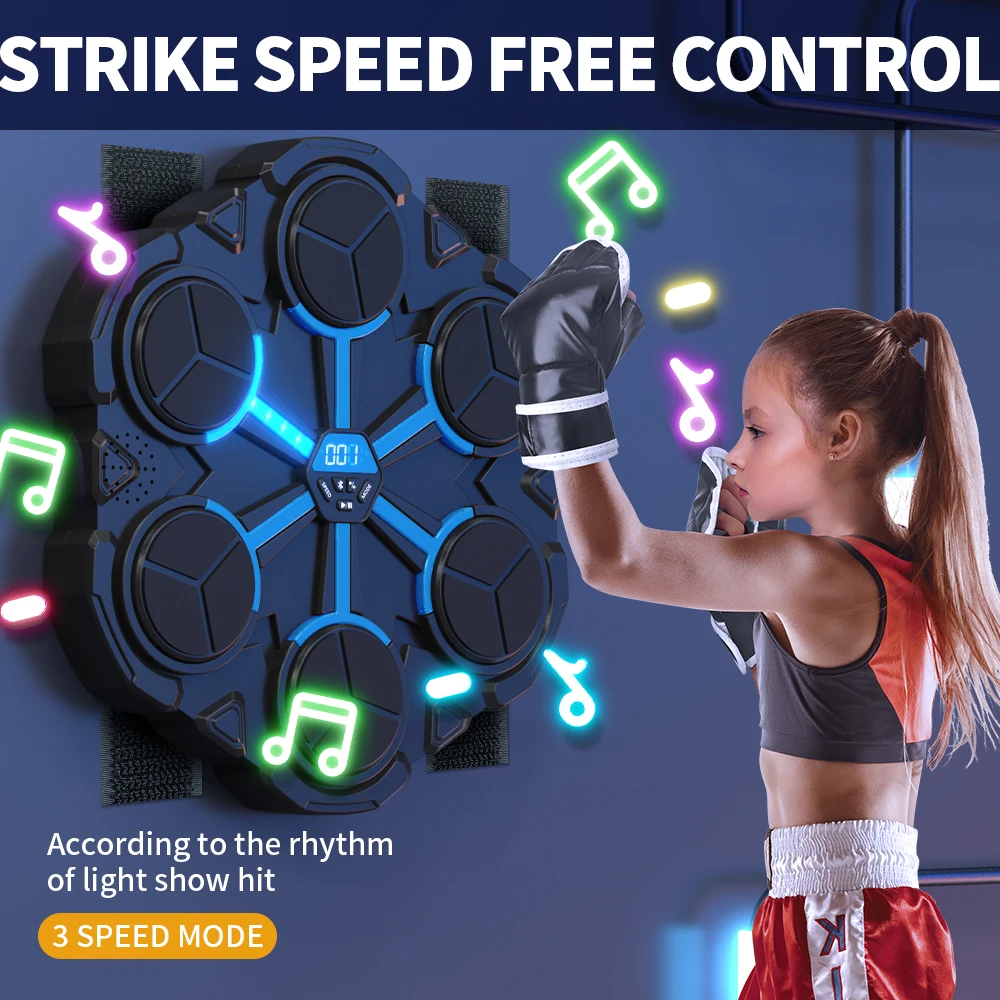,Fighting Fitness Home Boxing Wall Target Boxing Trainer Boxing Accessories Smart Bluetooth Music Boxing Machine,Decompression