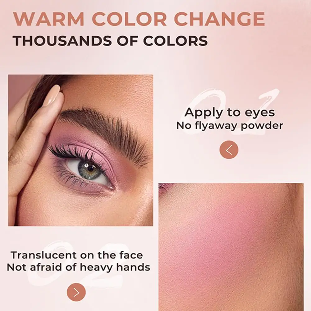 3in1 Black Blush Balm Crystal Ph Warm Change Magic Moisturize Makeup Clear Gel Rouge Cheek Nude Eyes Lip Natural W1M5