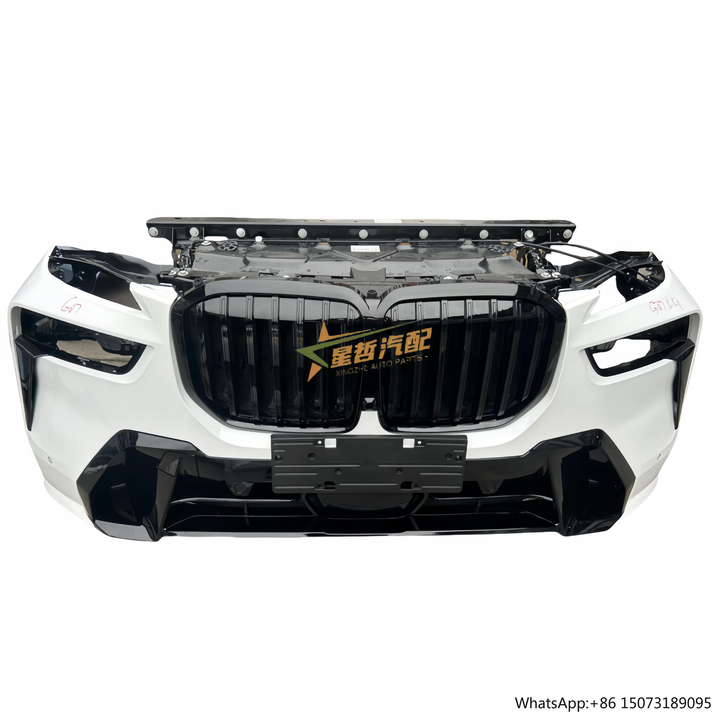 

Бампер G07 для X7G07 в сборе с решеткой радиатора, капотом, крылом и блоком фар