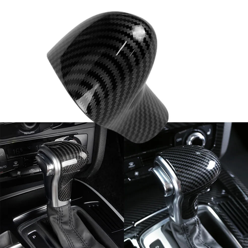 Left Hand Drive For Audi  A4 A5 A6 S6 A7 S7 Q7 Q5 Interior Gear Shift Knob Cover Trim Gearshift Handle Frame Cover Sticker