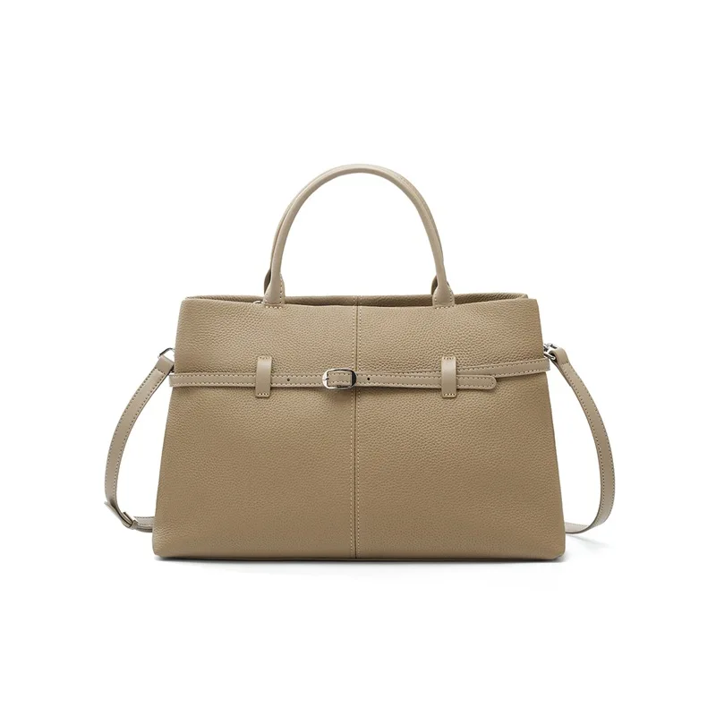 

Full Grain Cowhide Women's Bag, Large-Capacity Tote Bag, High-End Luxury Shoulder Bag, Niche Versatile Casual Bag, Commuting and Shopping Handbag