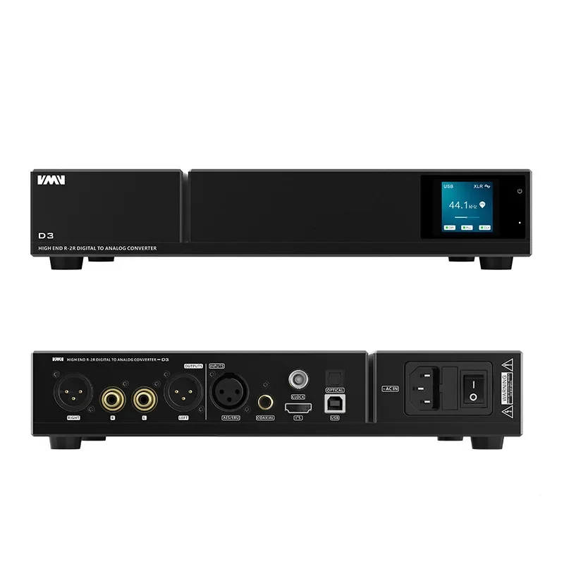 SMSL VMV D3 R-2R Digital audO DAC  PCM1704U-J SM5847 XU216 XMOS DSD512 OPA1612 Support I2S RCA USB AES EBU with Remote Control