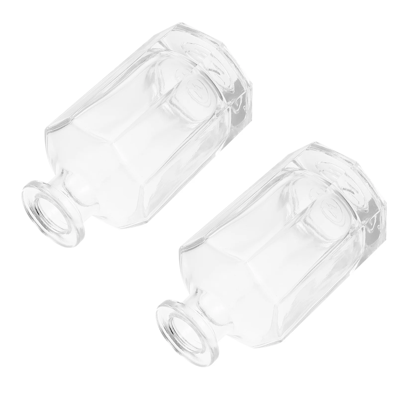 

2Pcs Glass Aromatherapy Bottles White Refillable Aroma Diffuser Perfume Bottle for Bathroom Bedroom Living Room Essential Oil