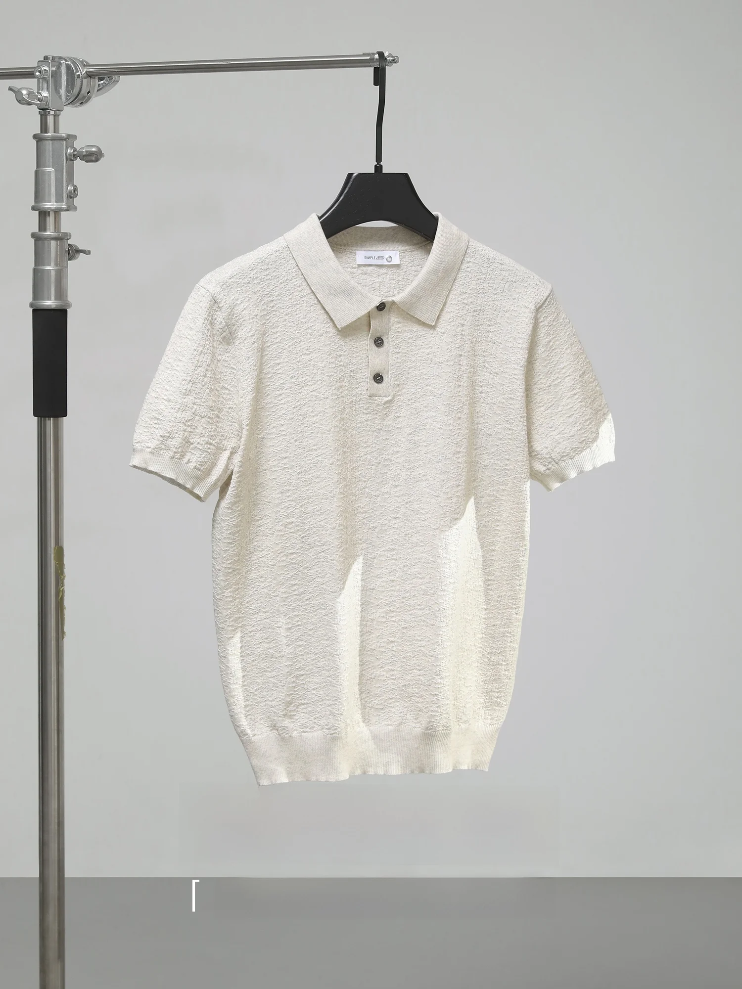 

LUUD Трикотажная мужская футболка Lazy Sle Simple Slim Fit Повседневная футболка с воротником для тела Quali Paper Texture Faion Urb...