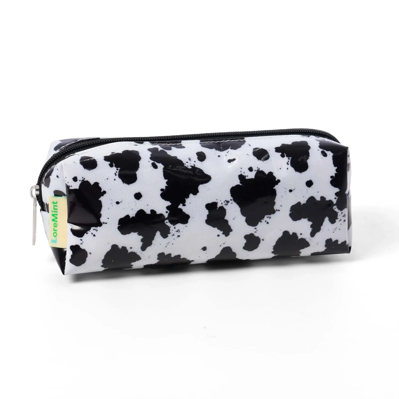 Cow Print Waterproof Makeup Bag Set of 4 – PVC Coated Travel Cosmetic & Wash Bag Organizer