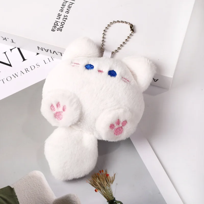 Stuffed Coffee Cat Plush Keychain