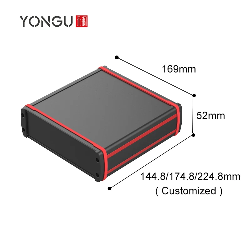 Multi-specification Customized Integrated Box Aluminum Electronic Instrument Enclosure Waterproof Junction Box MJ05 169*54MM