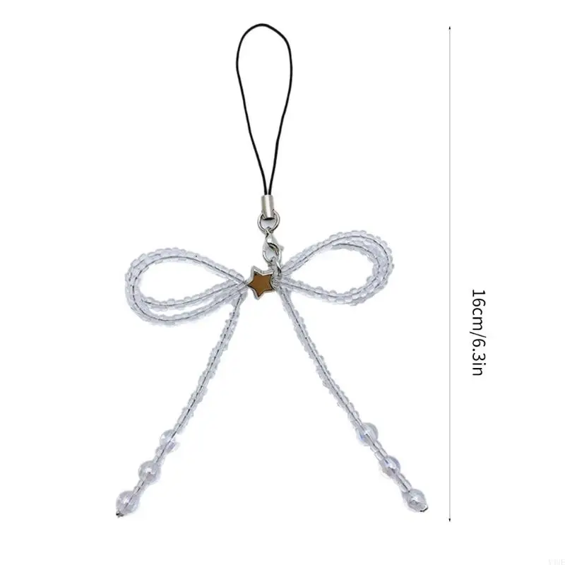 Y4ue star charm phone y2k телефон Charm Charm Glaze Bead Knot Keyring Women
