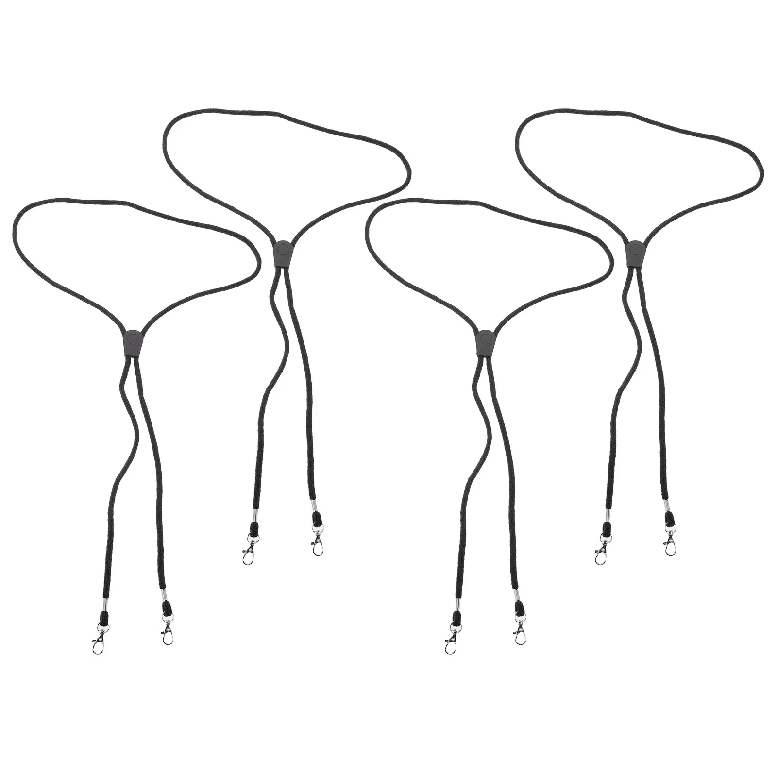 

4Pcs Kids Ski Glove Leashes Adjustable Neck Rope Lanyard Anti-Lost Metal Clips Winter Snowboard Ski Outdoor Sports