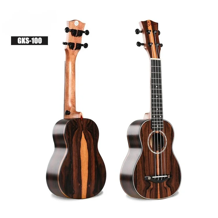 2025 Unique Ziricote Ukulele Professional Black Wood Bocote Concert Ukulele Glossy