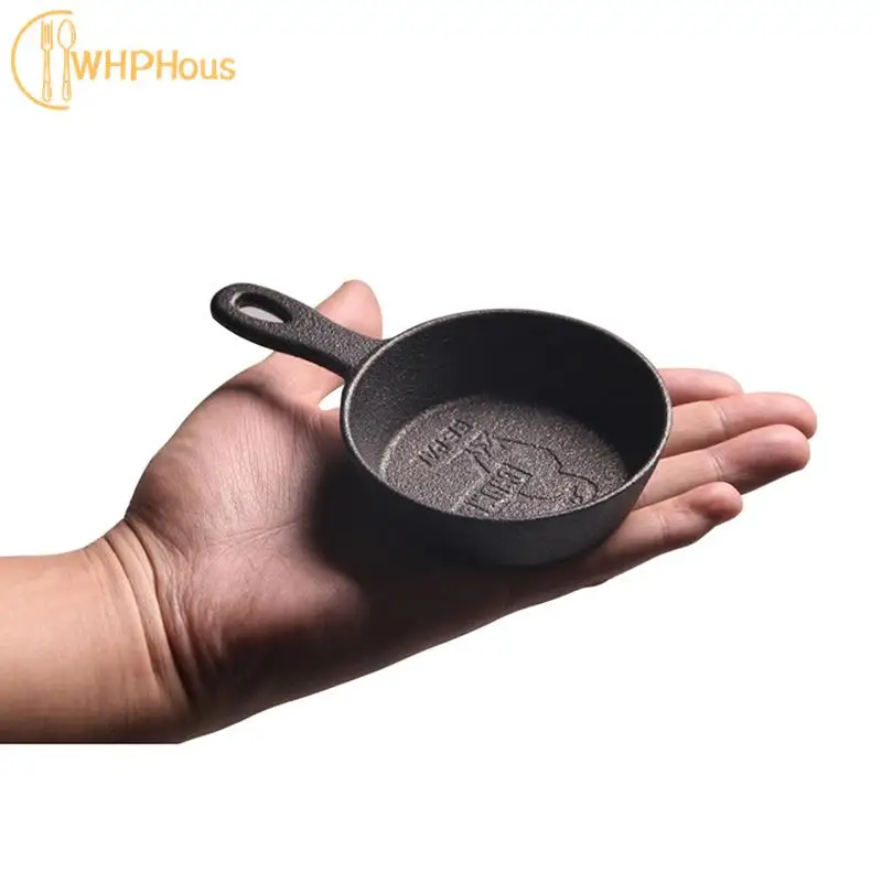 8.5cm Cast Iron Frying Pan, Non-stick Mini Egg Frying Pan For Gas Induction Cooker, Kitchen Cooking Tools Cookware