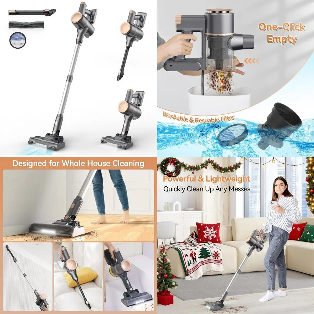 

Легкий вертикальный пылесос с мощным всасыванием, аккумулятором 2200 мАч, временем работы 40 минут, функцией самоподставки, перезаряжаемый, для твердых полов