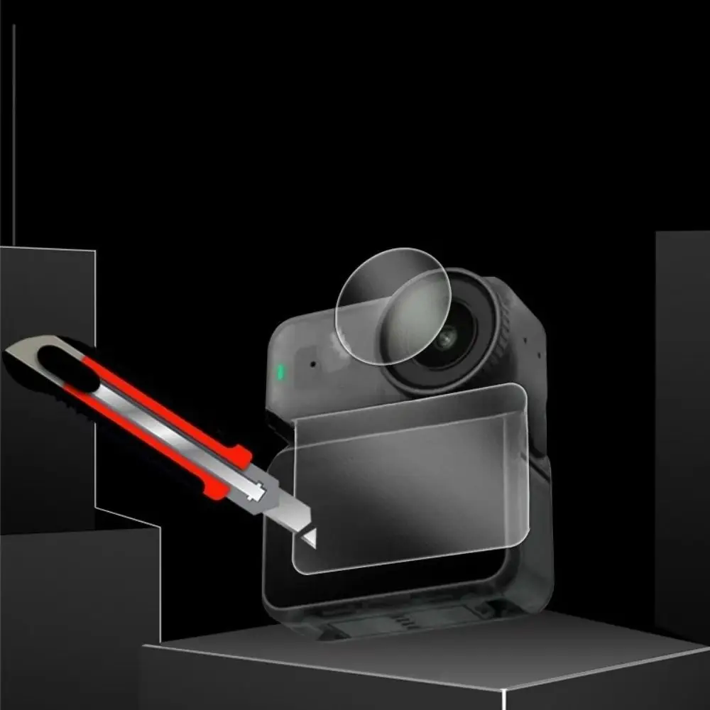 Tempered Glass Screen Protector Anti-scratch Ultra-HD Lens Film 9H Protective Films for DJI Osmo Nano Action Camera Accessories