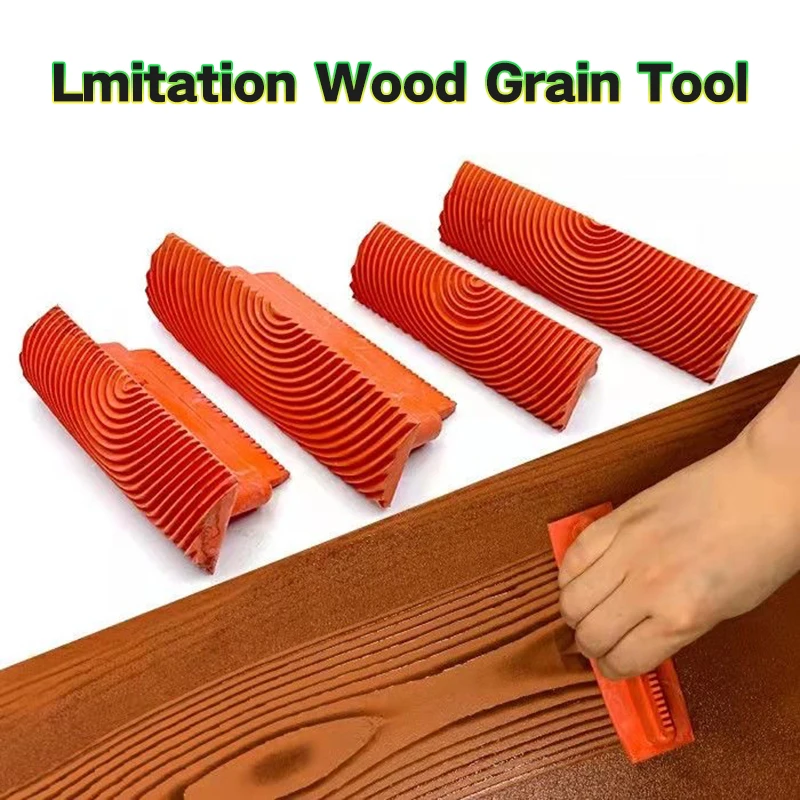 Simulation Wood Grain Water-Based Art Paint Wood Grain Tool Rubber Diatomaceous Mud wall Art Imitation Wood Grain Grinding Tool