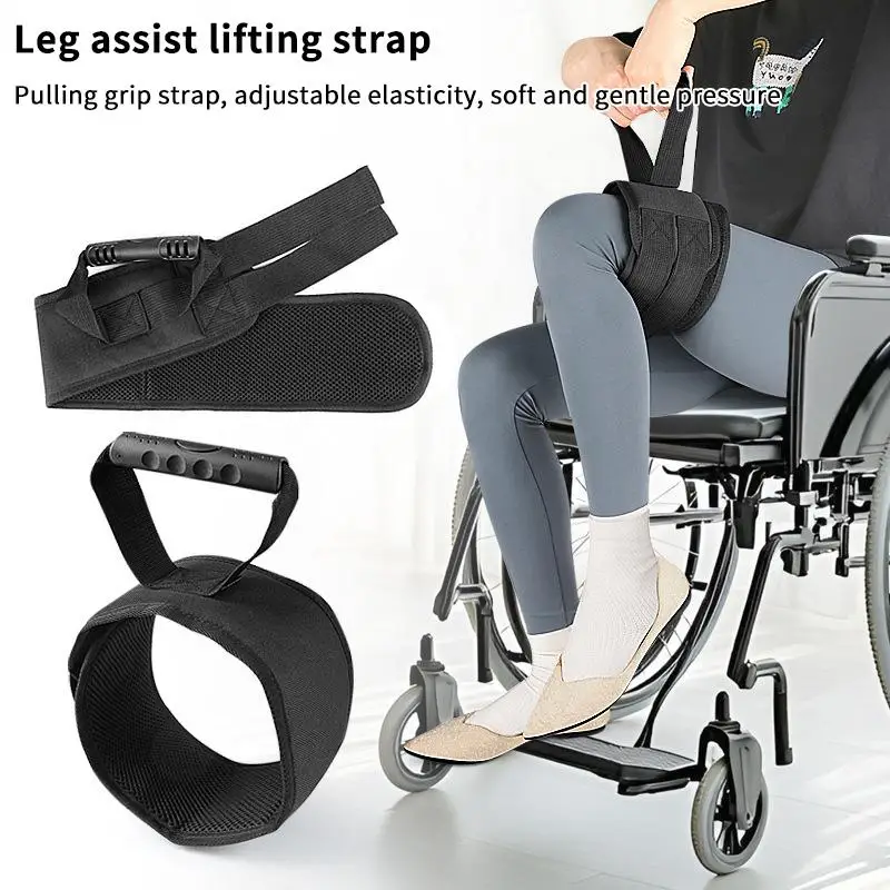 Leg Lifter Strap Mobility Assistance Strap Pull Up Assistance Belt For Leg Movement Transfer Device For Elderly Disabled
