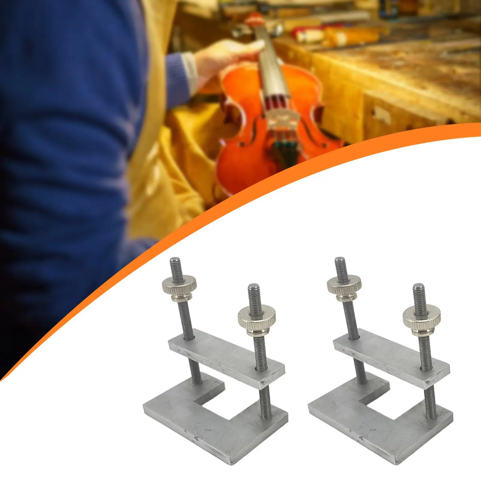 

2 Pieces Violin Corner Block Wedge Clamps Repair Firmly Gluing Luthier Tools