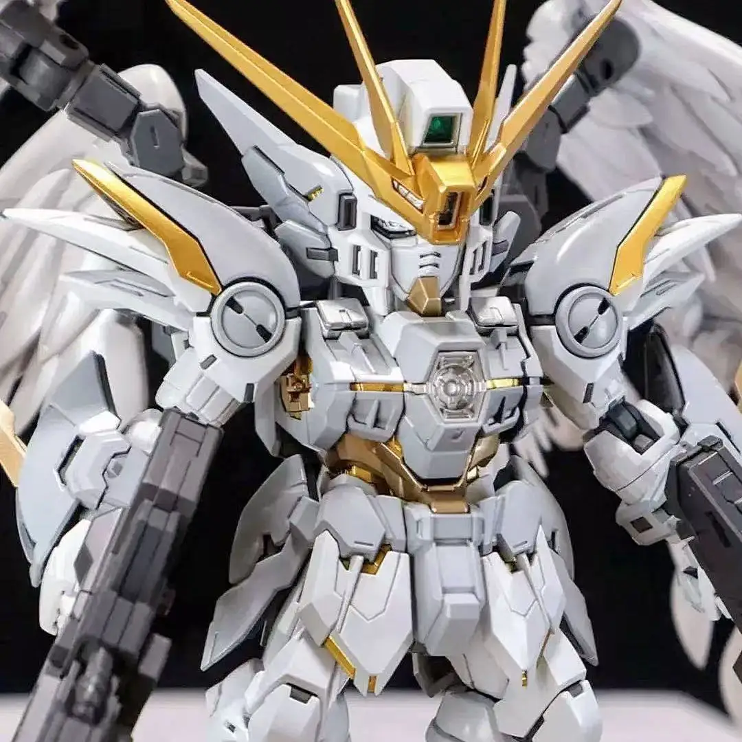 GL MODEL MGSD Wing Snow White  Xxxg-00ysw  Assembly Model Kit Wing Zero EW XXXG-00W0 Robot Action Figure Plastic Model Kits Toys image 3