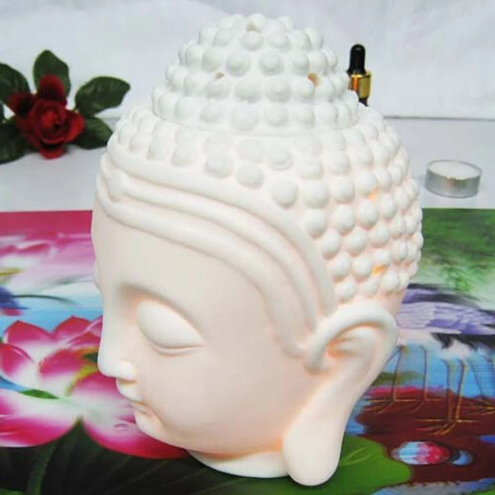 

Aroma LampCandle Accessories Buddha Head Ceramic furnace Smoking Lamp..